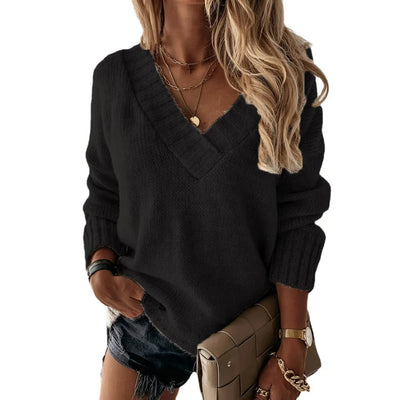 Leila | V-neck Knitted Sweater